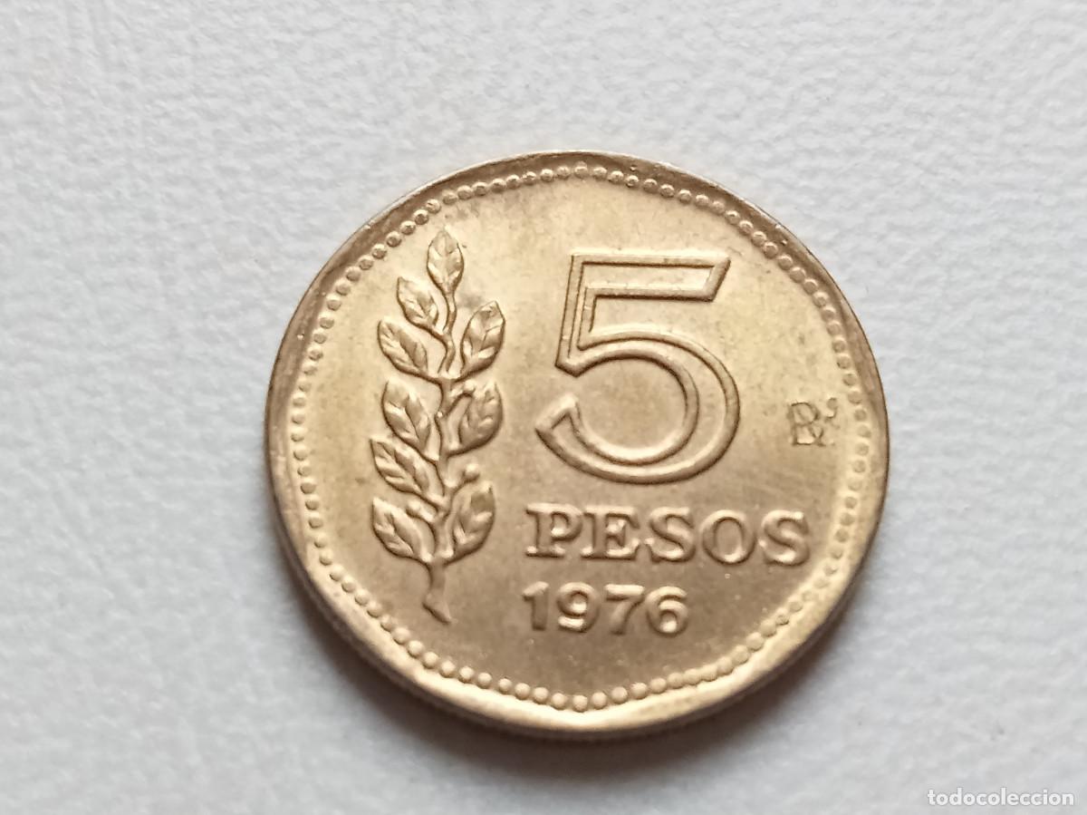 Monedas antiguas de Am&eacute;rica: ARGENTINA 5 PESOS 1976 KM#71