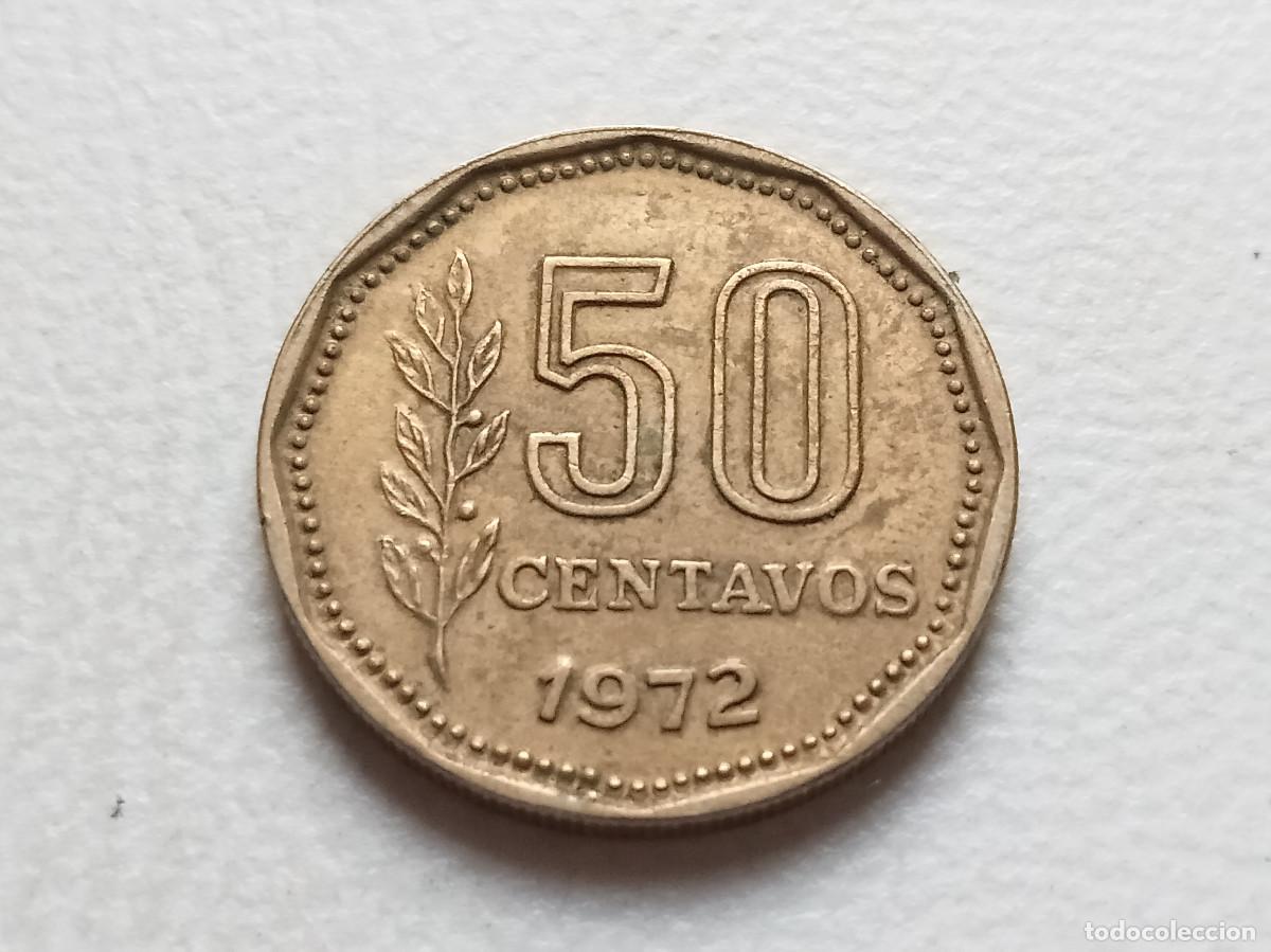 Monedas antiguas de Am&eacute;rica: ARGENTINA 50 CENTAVOS 1972 KM#68