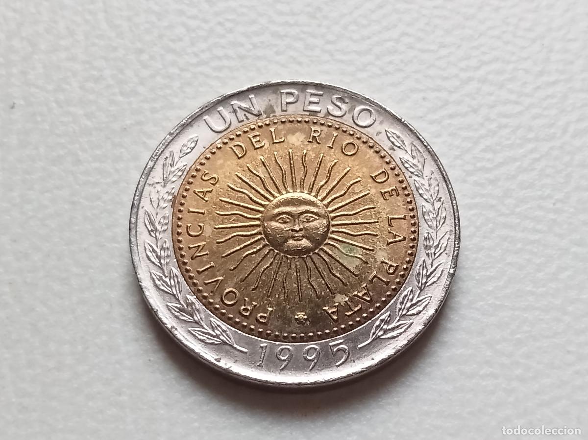 Monedas antiguas de Am&eacute;rica: ARGENTINA 1 PESO 1995 CECA B ERROR &rdquo;PROVINGIAS&rdquo; KM#112.3
