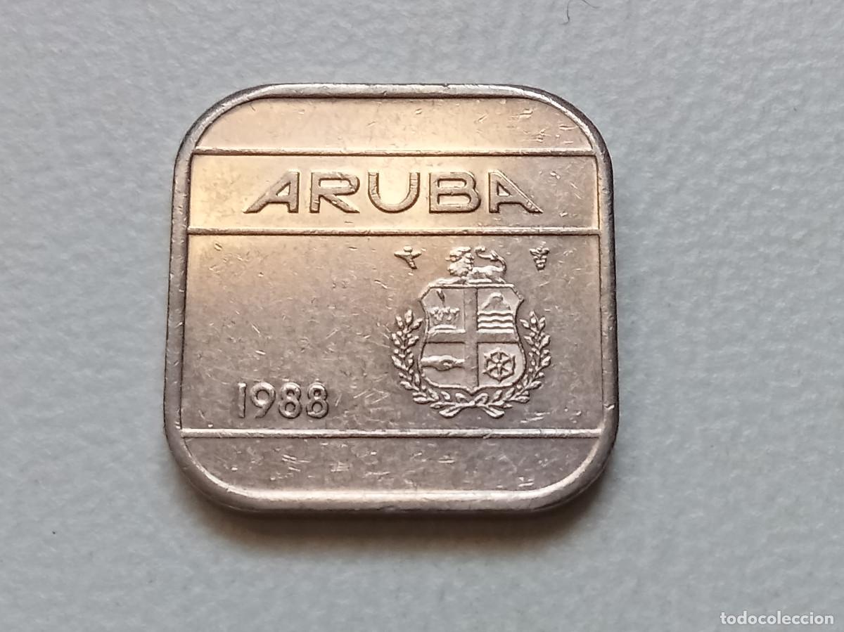 Monedas antiguas de Am&eacute;rica: ARUBA 50 CENTS 1988 KM.4 EBC TIRADA 216 500