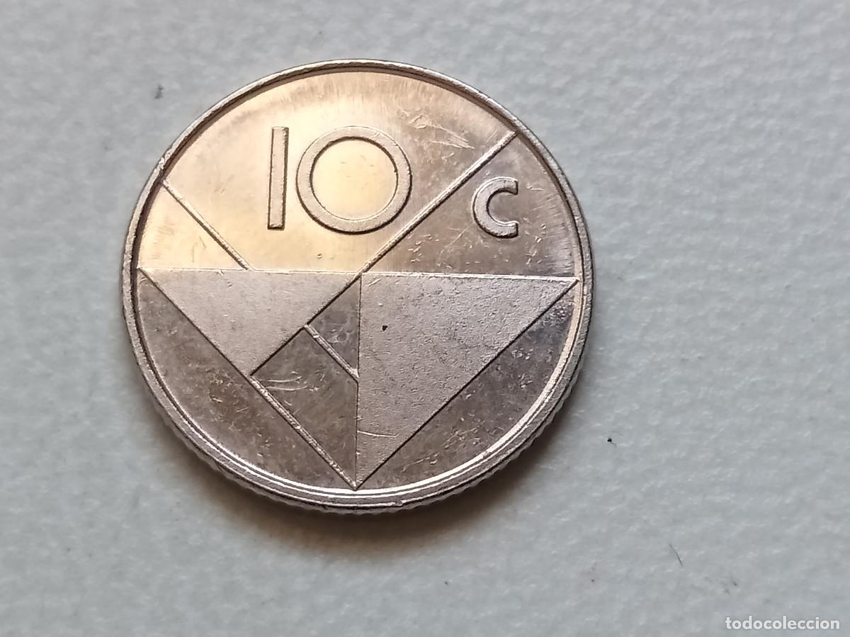 Monedas antiguas de Am&eacute;rica: ARUBA 10 CENTS 1990 KM.2 TIRADA 762 000