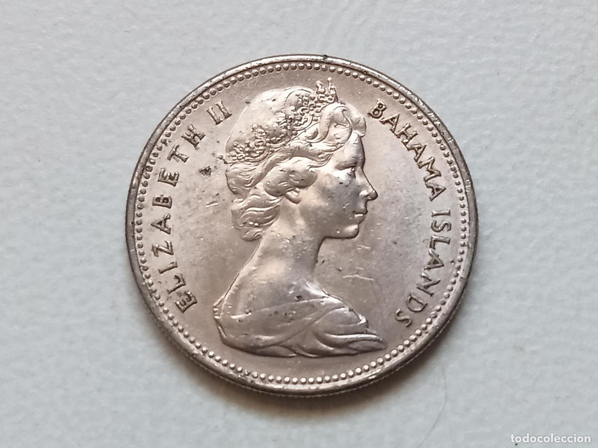 Monedas antiguas de Am&eacute;rica: BAHAMAS 25 CENTS 1966 KM#6