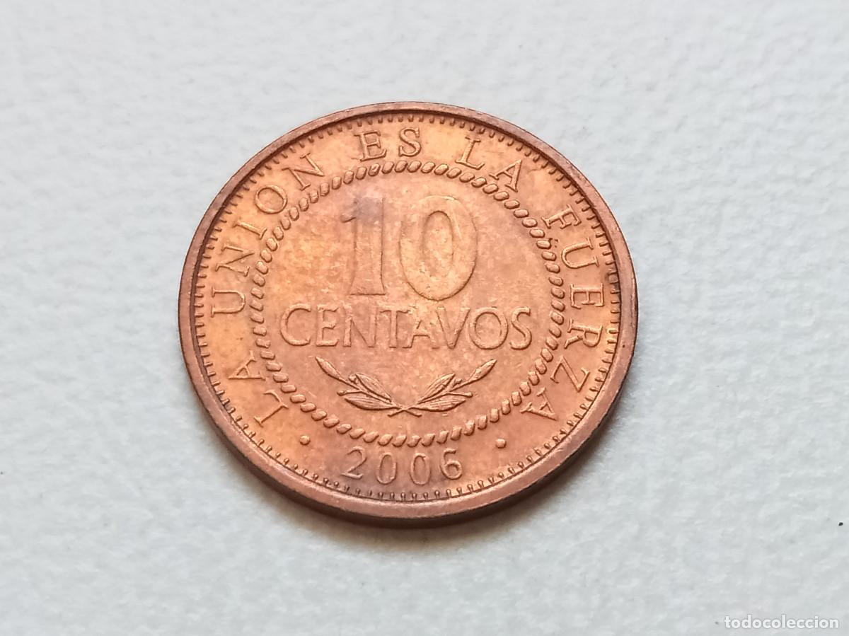 Monedas antiguas de Am&eacute;rica: BOLIVIA 10 CENTAVOS 2006 KM#213