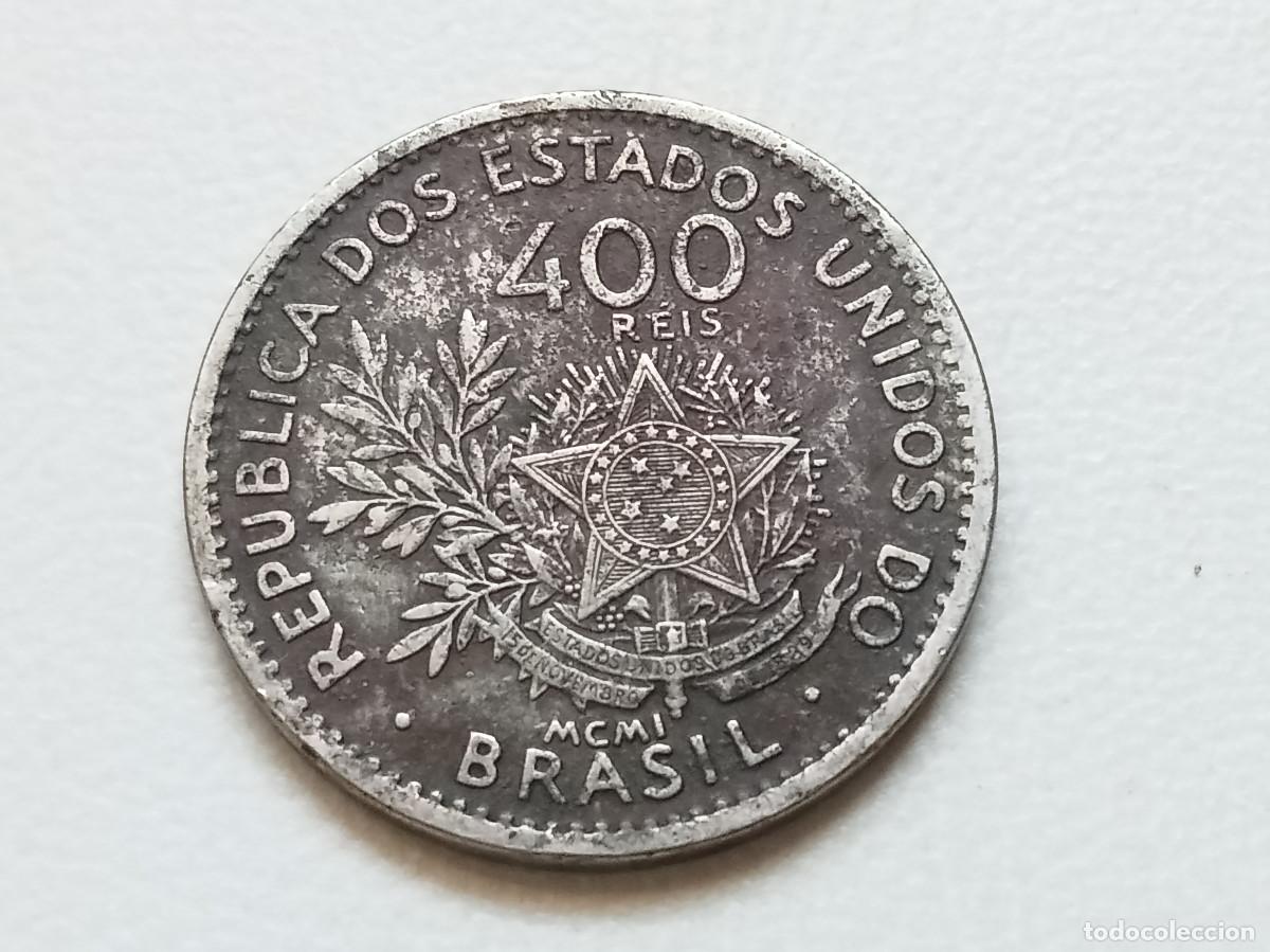Monedas antiguas de Am&eacute;rica: BRASIL 400 REIS 1901 KM#505