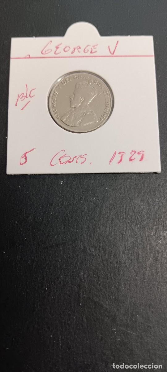 Monedas antiguas de Am&eacute;rica: CANADA 5 CENTIMOSS 1929 BC KM=29 (NIQUEL) GEORGE V