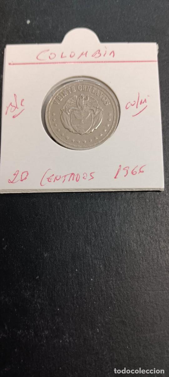 Monedas antiguas de Am&eacute;rica: COLOMBIA 20 CENTAVOS 1966 S/C KM=215.3 (CUPRONIQUEL)