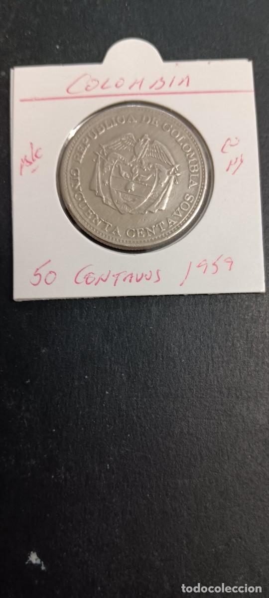 Monedas antiguas de Am&eacute;rica: COLOMBIA 50 CENTAVOS 1959 BC KM=217 (CUPRONIQUEL)