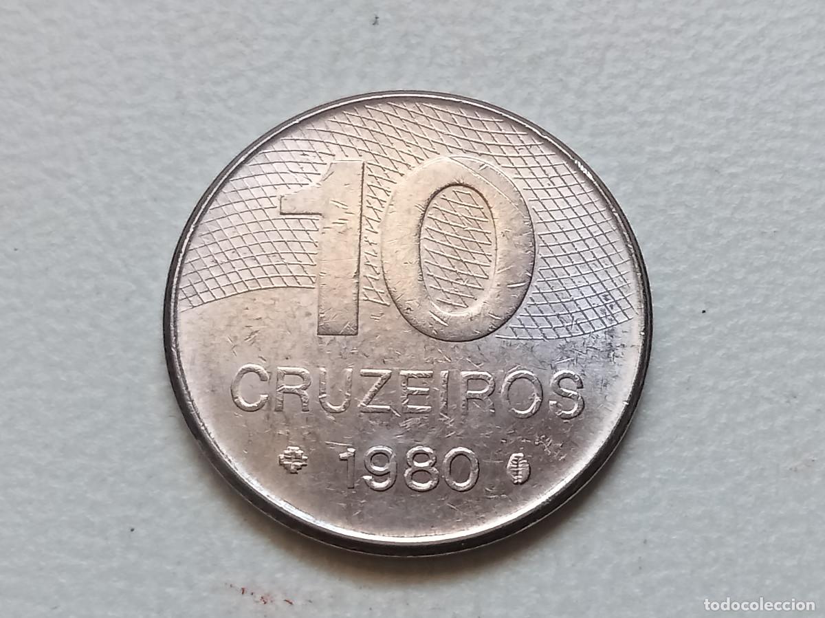 Monedas antiguas de Am&eacute;rica: BRASIL 10 CRUZEIROS 1980 KM#592.1