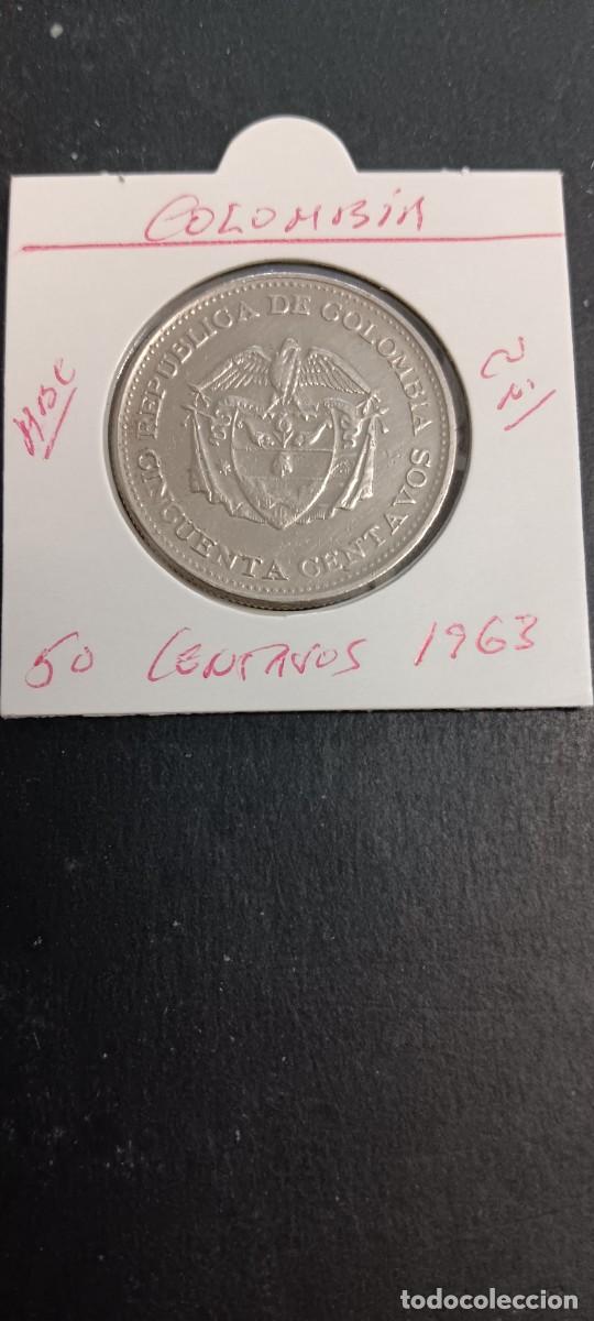 Monedas antiguas de Am&eacute;rica: COLOMBIA 50 CENTAVOS 1963 MBC KM=217 (CUPRONIQUEL)