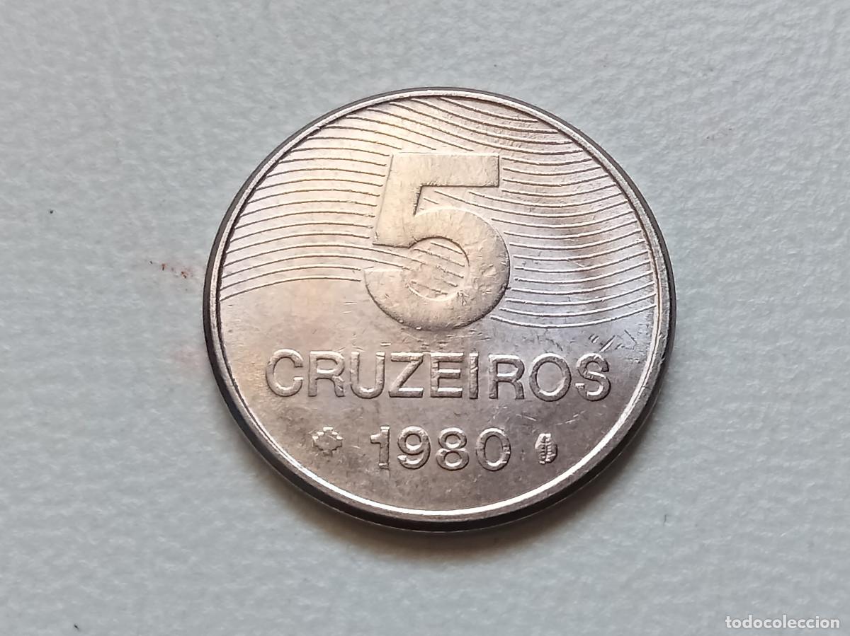 Monedas antiguas de Am&eacute;rica: BRASIL 5 CRUZEIROS 1980 KM#591