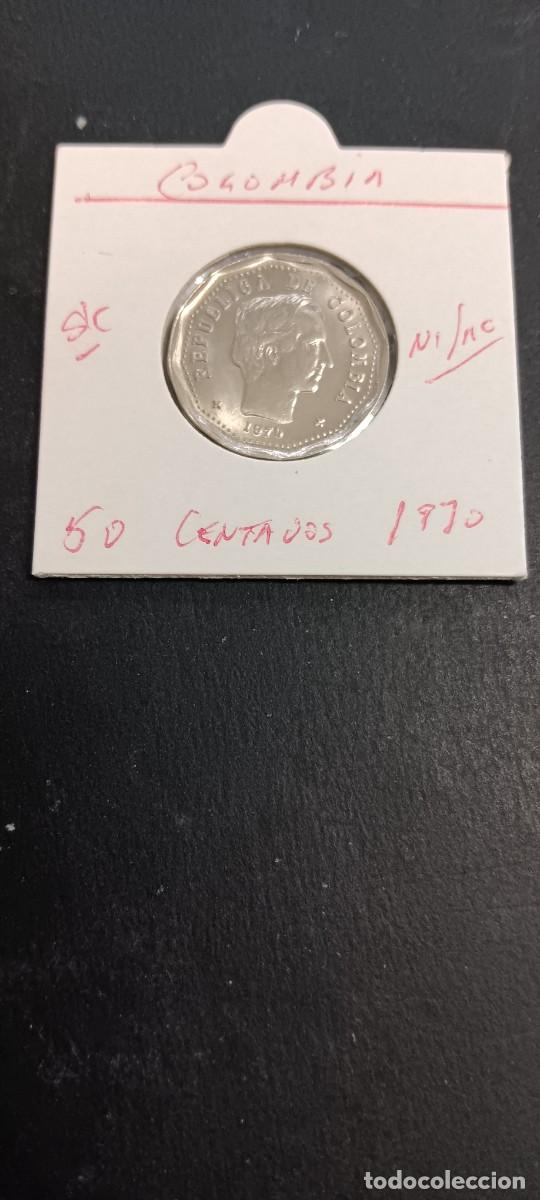 Monedas antiguas de Am&eacute;rica: COLOMBIA 50 CENTAVOS 1970 S/C KM=244.1 (NIQUEL-ACERO)