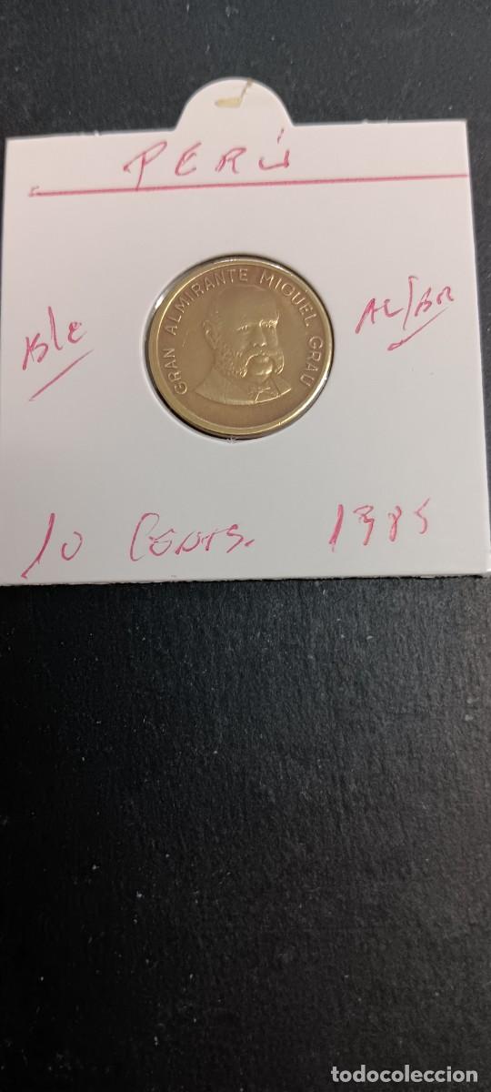 Monedas antiguas de Am&eacute;rica: PER&Uacute; 10 CENTIMOS 1985 BC KM=293 (ALUMINIO-BRONCE)