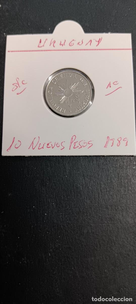 Monedas antiguas de Am&eacute;rica: URUGUAY 10 PESOS 1989 S/C KM=93 (ACERO)