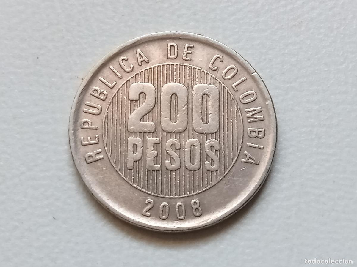 Monedas antiguas de Am&eacute;rica: COLOMBIA 200 PESOS 2008 KM287