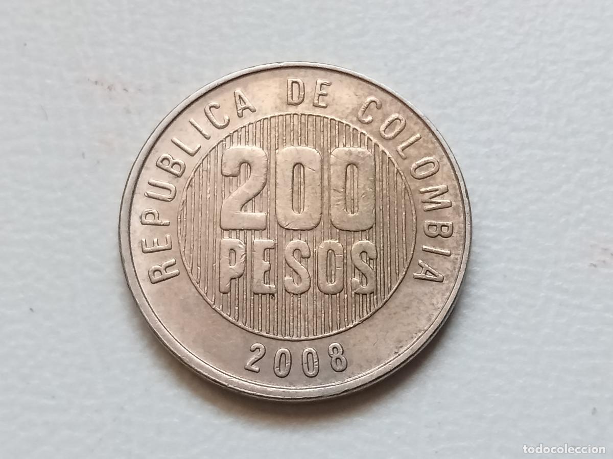 Monedas antiguas de Am&eacute;rica: COLOMBIA 200 PESOS 2008 KM287