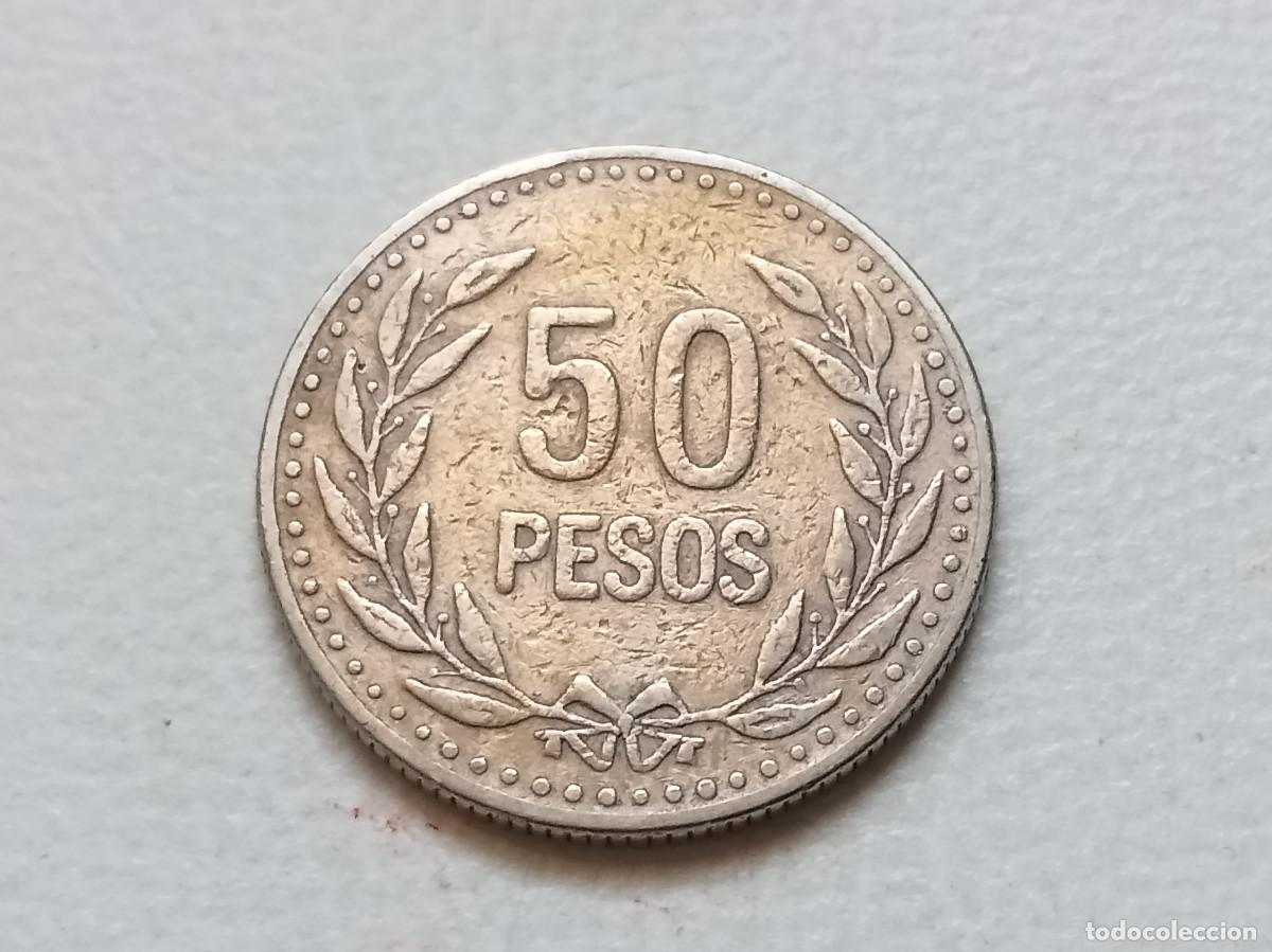 Monedas antiguas de Am&eacute;rica: COLOMBIA 50 PESOS 1990 KM283.1