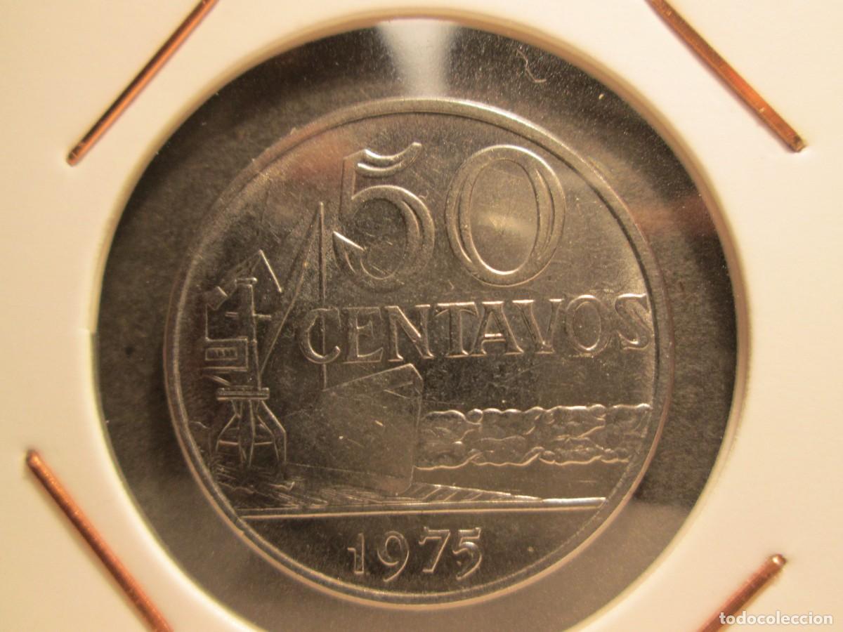 Monedas antiguas de Am&eacute;rica: 50 CENTAVOS 1975 BRASIL
