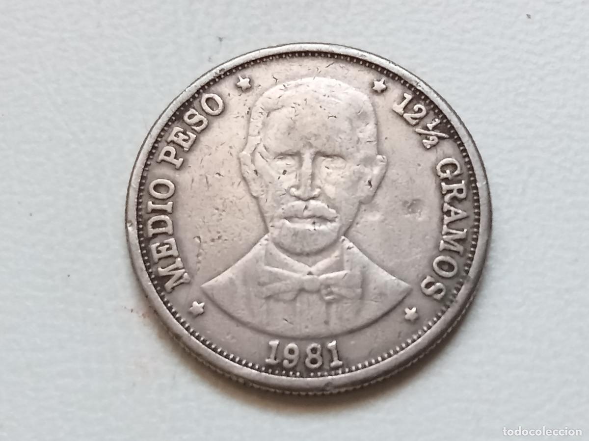 Monedas antiguas de Am&eacute;rica: REP&Uacute;BLICA DOMINICANA MEDIO PESO 1981 KM#52 POCO COM&Uacute;N