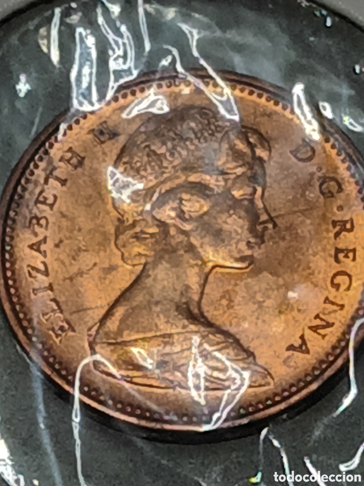 Monedas antiguas de Am&eacute;rica: 1 C&Eacute;NTIMO CANADA REINA ISABEL II 1965 S/C