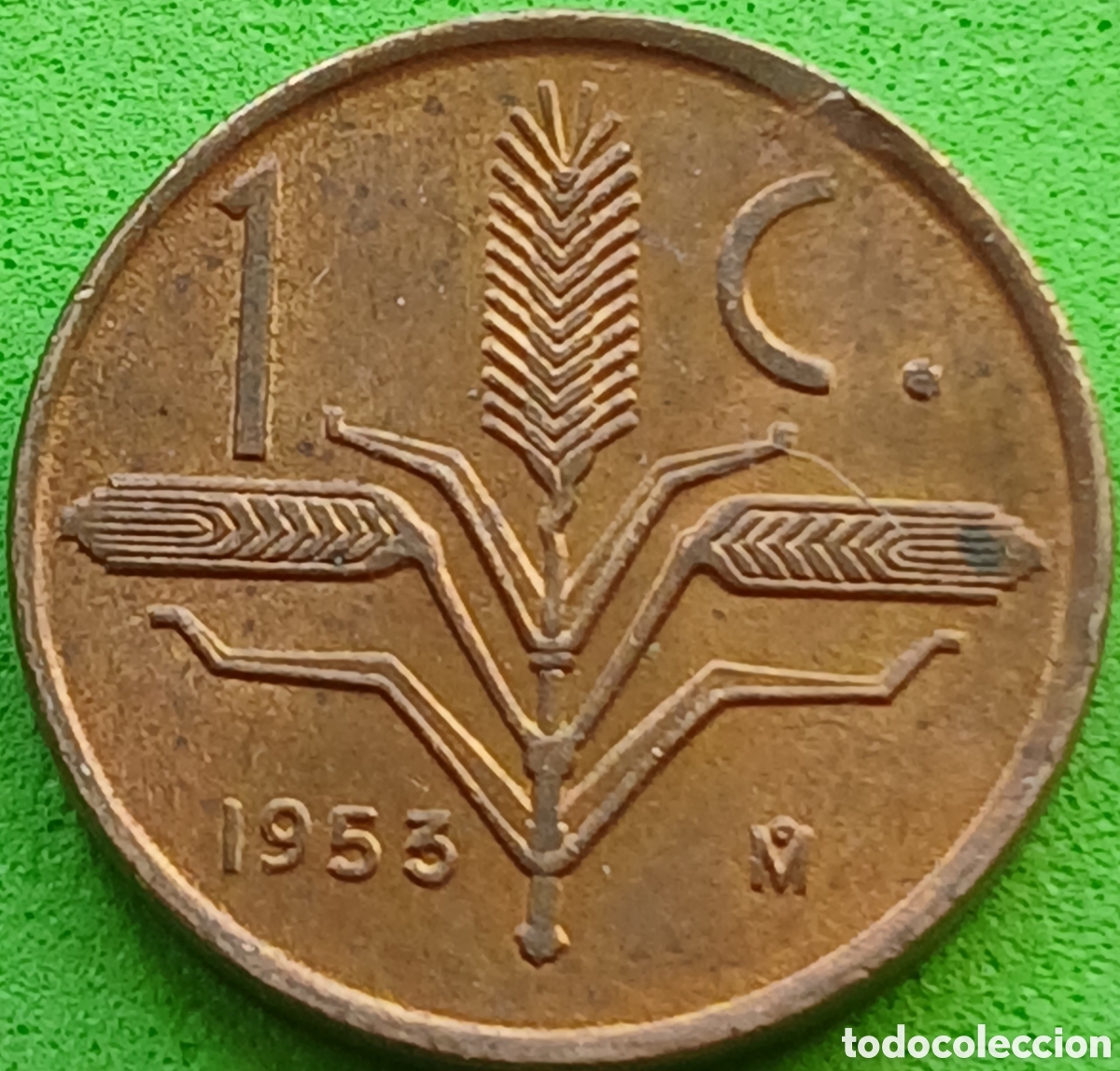 Monedas antiguas de Am&eacute;rica: M&eacute;xico 1 centavo 1953 km#417