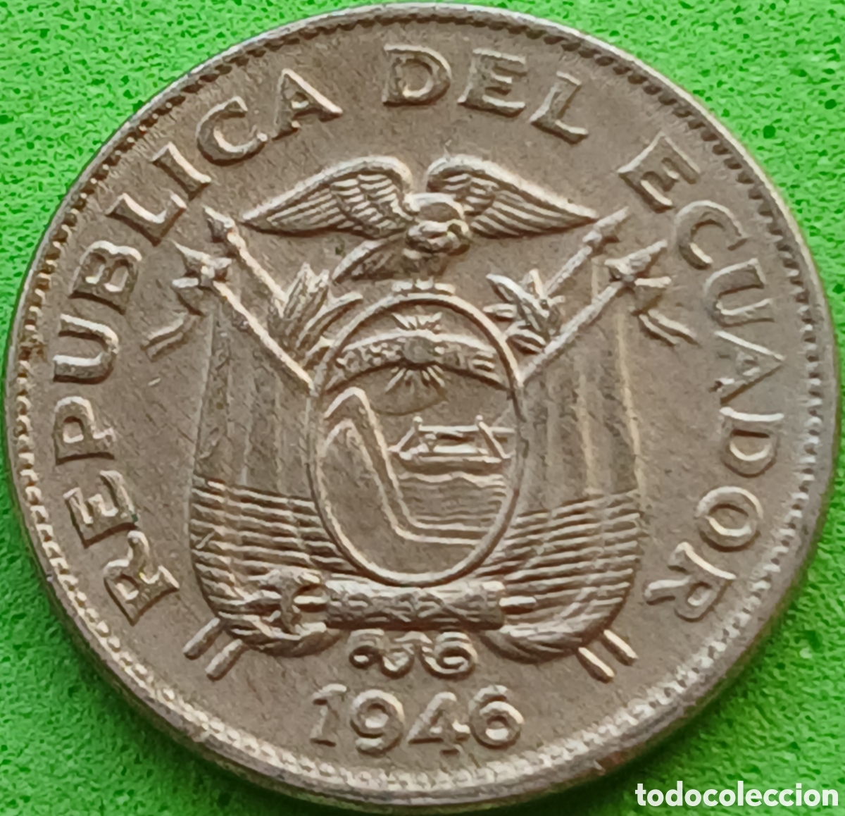Monedas antiguas de Am&eacute;rica: Ecuador 5 centavos 1946 km#75b