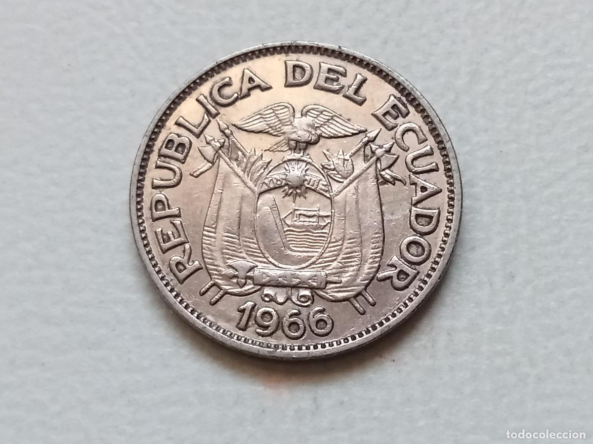 Monedas antiguas de Am&eacute;rica: ECUADOR 20 CENTAVOS 1966 KM#77.1C