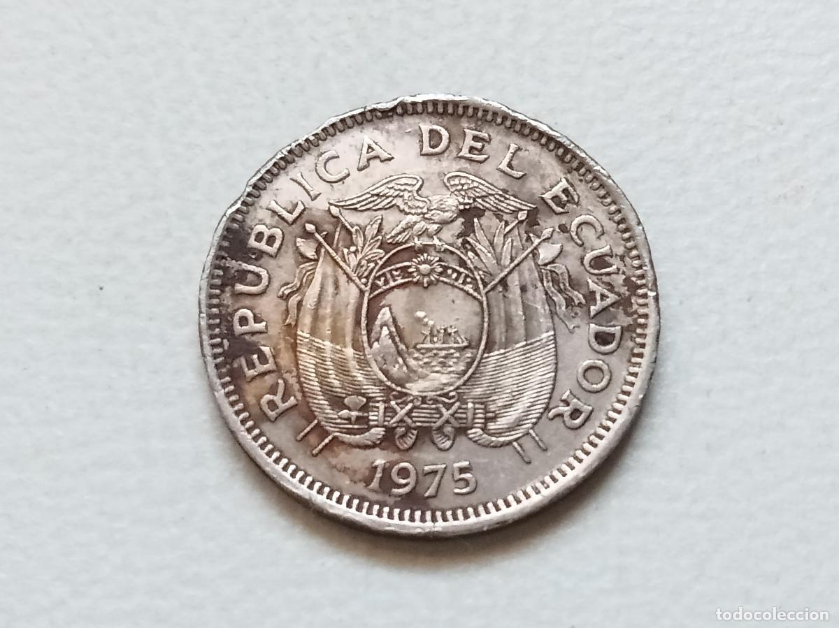 Monedas antiguas de Am&eacute;rica: ECUADOR 20 CENTAVOS 1975 KM#77.1C