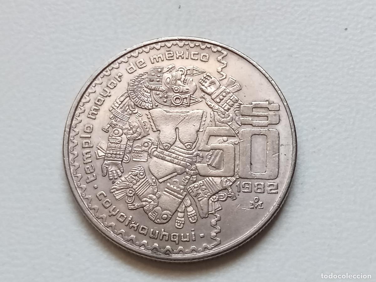 Monedas antiguas de Am&eacute;rica: M&Eacute;XICO 50 PESOS 1982 KM#490