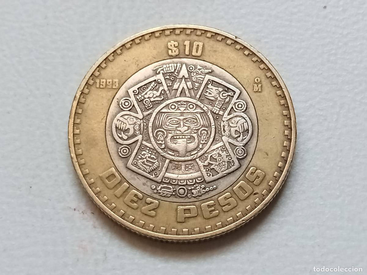 Monedas antiguas de Am&eacute;rica: M&Eacute;XICO 10 PESOS 1998 KM#616
