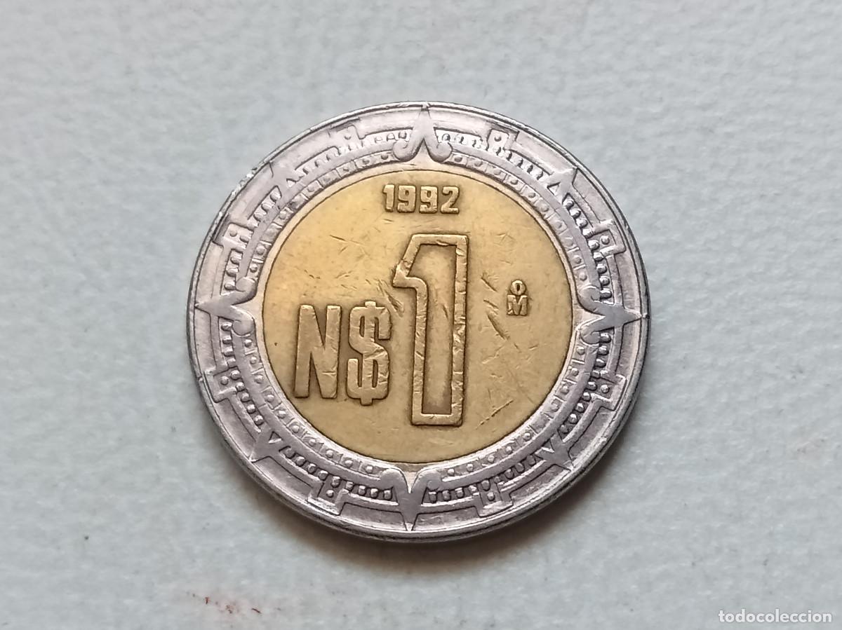 Monedas antiguas de Am&eacute;rica: M&Eacute;XICO 1 PESO 1993 KM#550