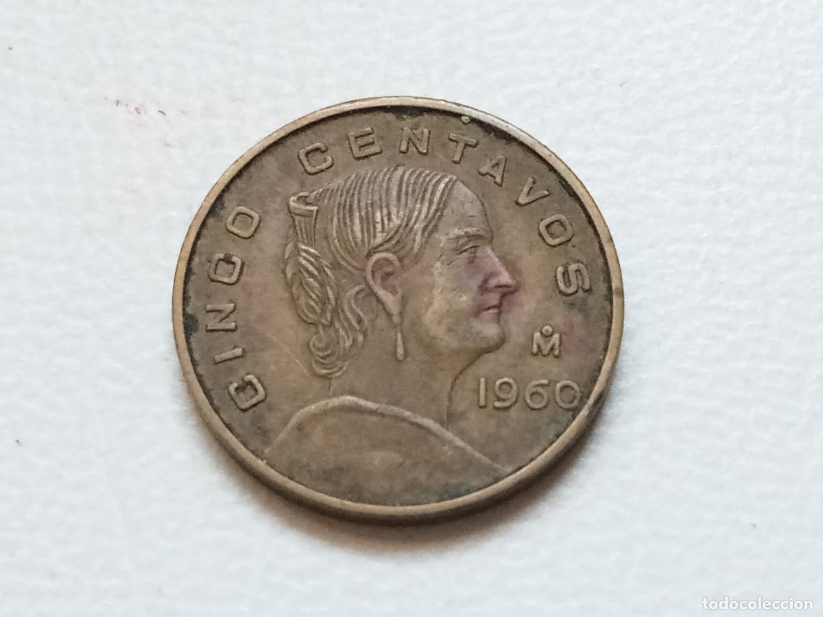 Monedas antiguas de Am&eacute;rica: M&Eacute;XICO 5 CENTAVOS 1960 KM#426