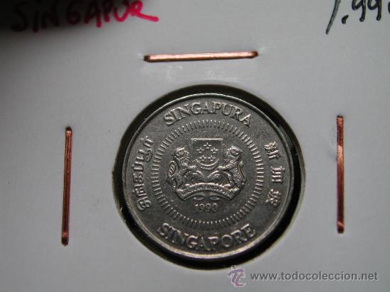 Monedas antiguas de Asia: SINGAPUR 10 CENTS 1990 - Foto 1