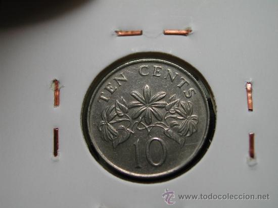 Monedas antiguas de Asia: SINGAPUR 10 CENTS 1990 - Foto 2