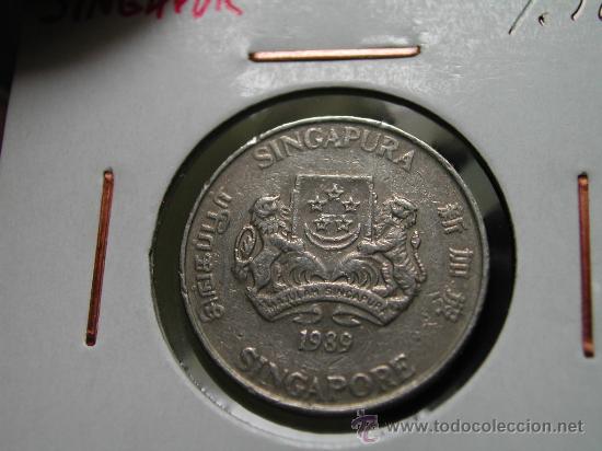 Monedas antiguas de Asia: SINGAPUR 20 CENTS 1989 - Foto 1