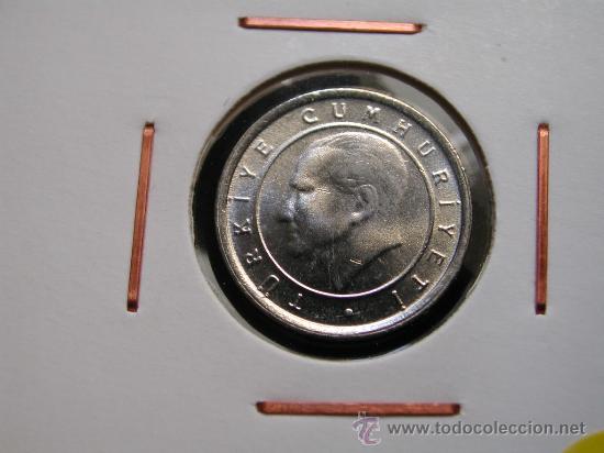 Moedas antigas da &Aacute;sia: TURQUIA 5 NUEVO KURUS 2005