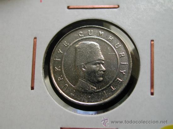 Alte M&uuml;nzen aus Asien: TURQUIA 10 NUEVO KURUS 2005