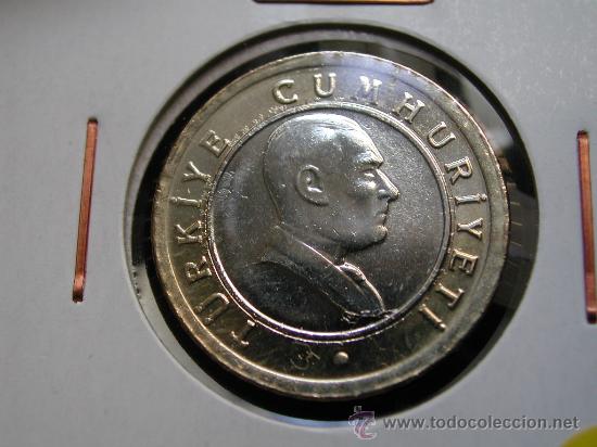 Alte M&uuml;nzen aus Asien: TURQUIA 50 NUEVO KURUS 2005 - BIMETALICA