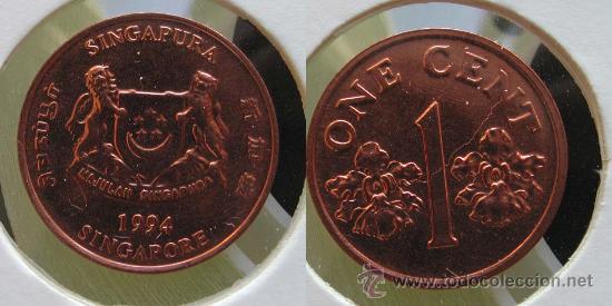 Monedas antiguas de Asia: SINGAPUR 1 CENT 1994 SC - Foto 1