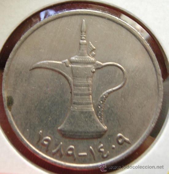Monedas antiguas de Asia: EMIRATOS ARABES, 1 DIRHAM 1989 - Foto 1