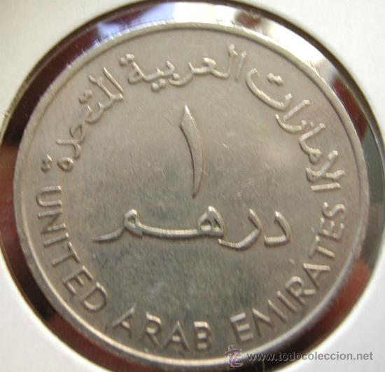 Monedas antiguas de Asia: EMIRATOS ARABES, 1 DIRHAM 1989 - Foto 2