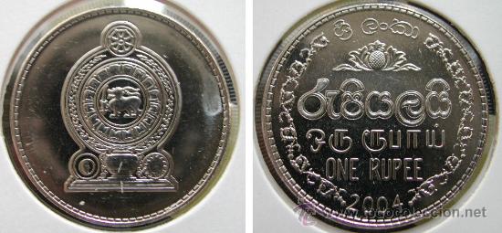 Monedas antiguas de Asia: SRI LANKA 1 RUPIA 2004 - Foto 1