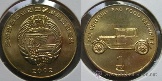 Monedas antiguas de Asia: COREA KOREA 1 WON 2002 COCHE - Foto 1