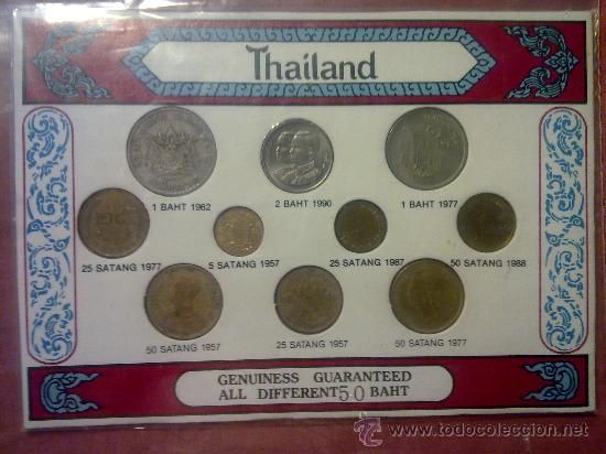 Monedas antiguas de Asia: 10 MONEDAS DE TAILANDIA - Foto 1