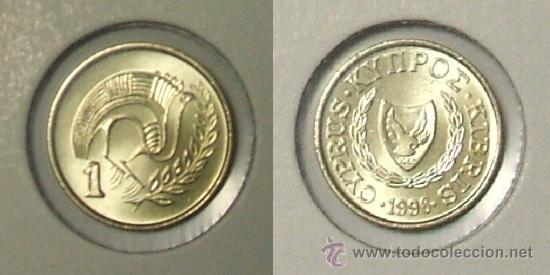 Monedas antiguas de Asia: KM# 53.3 - Chipre - 1 Cent - 1996 - (Sin circular). - Foto 1