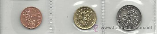 Monedas antiguas de Asia: LOTE DE MONEDAS DE SINGAPUR - Foto 1