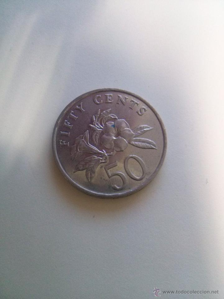 Monedas antiguas de Asia: 50 CENT DE SINGAPUR 1995 - Foto 1