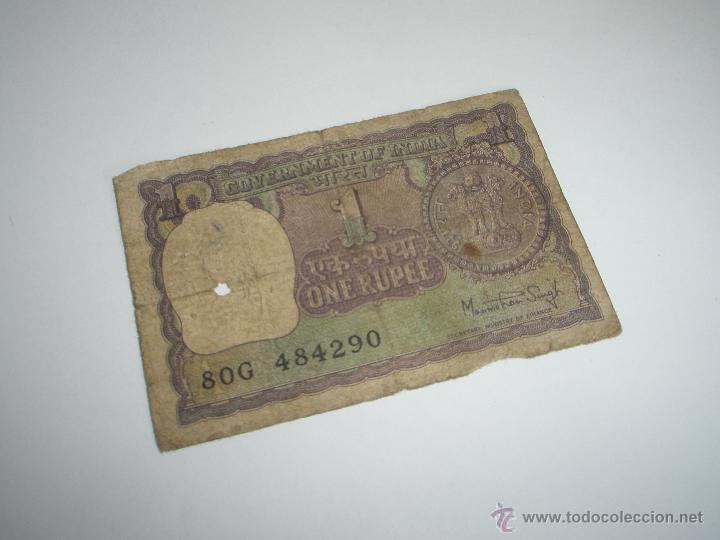 Monedas antiguas de Asia: MONEDA-INDIA-ONE RUPEE- - Foto 3