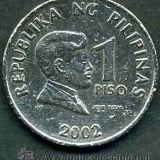Monedas antiguas de Asia: FILIPINAS 1 PISO AÑO 2002 ( JOSE RIZAL - MEDICO - ESCRITOR Y HEROE NACIONAL FILIPINO ) Nº5. Lote 50988052