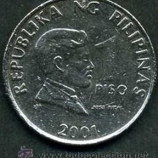 Monedas antiguas de Asia: FILIPINAS 1 PISO AÑO 2001 ( JOSE RIZAL - MEDICO - ESCRITOR Y HEROE NACIONAL FILIPINO ) Nº4. Lote 50988110