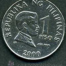 Monedas antiguas de Asia: FILIPINAS 1 PISO AÑO 2000 ( JOSE RIZAL - MEDICO - ESCRITOR Y HEROE NACIONAL FILIPINO ) Nº2. Lote 50988154